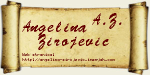 Angelina Zirojević vizit kartica